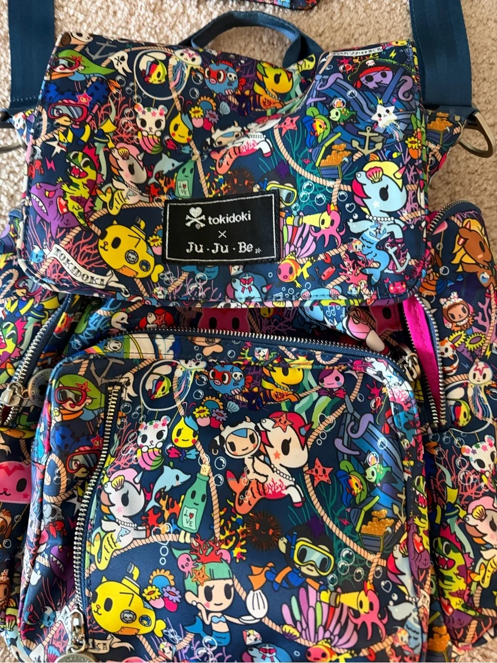 Tokidoki x Ju Ju Be Sea Amo Backpack